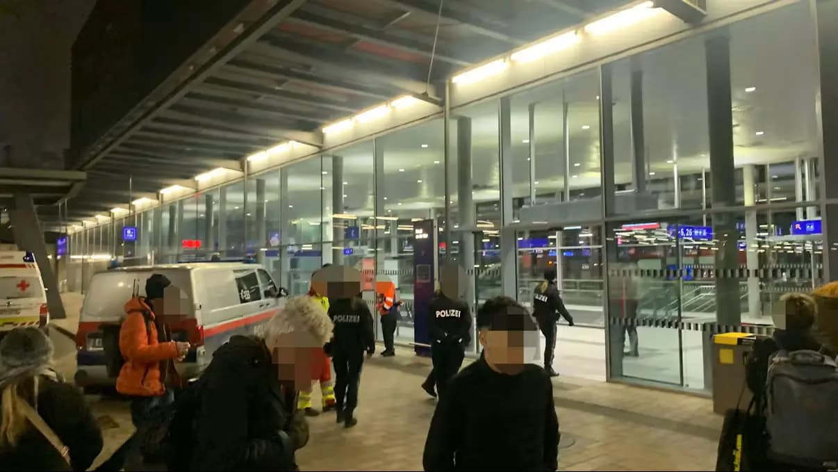 Крупная операция полиции в Штирии из-за угрозы бомбой в поезде
