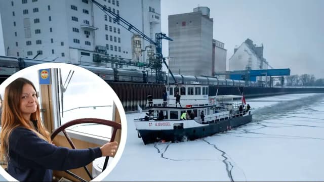 «Зимородок» против льда: легендарный венский ледокол вышел на работу впервые за девять лет