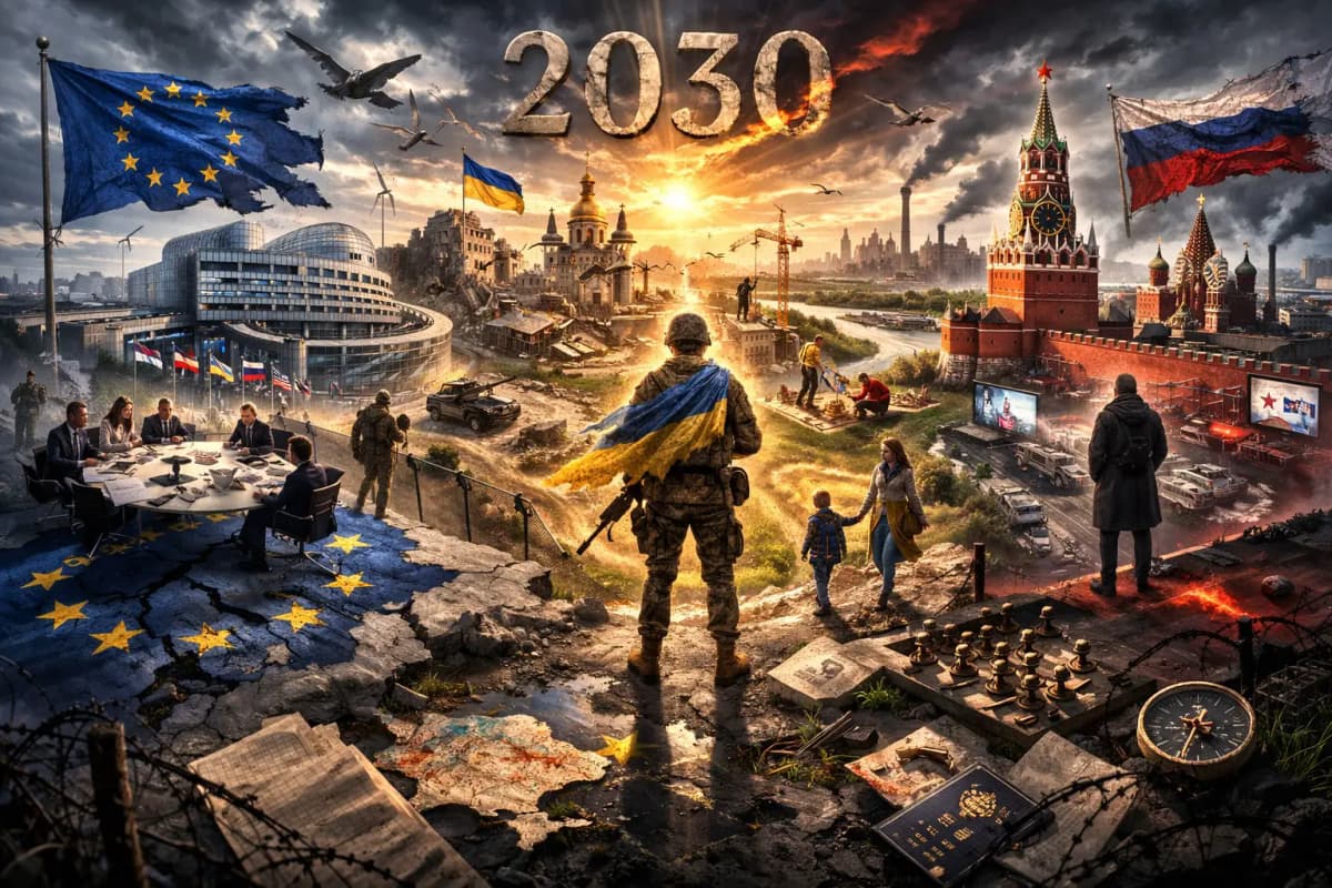 ЕС, Украина, Россия в 2030 году