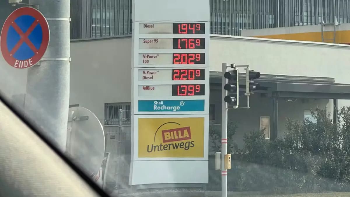 Цены на заправках в Австрии взлетели: дизель почти по 2 евро